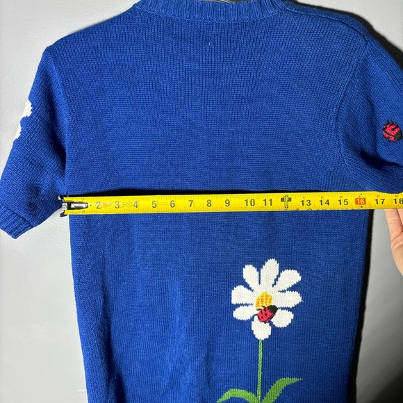 Vintage The Quacker Factory Lady Bug Embellished Cardigan Womens Size Small - Picture 4 of 6